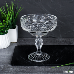 Креманка на ножке 350 мл / W1542 /уп 36/ d-10,h-14см