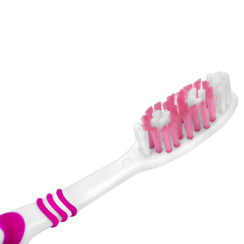 Зубная щетка средней жесткости, КОМПЛЕКТ 10 шт., LAIMA DENT, 609311