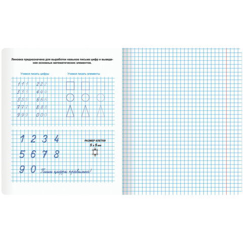 Тетради ДЭК 12 л. КОМПЛЕКТ 10 шт. ПРОПИСЬ № 6 клетка, со справочным материалом, ЮНЛАНДИЯ, 404855