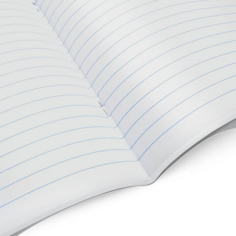 Тетрадь А5, 48 л., STAFF, скоба, линия, офсет №2 ЭКОНОМ, обложка картон, ТЕМНАЯ, 405629