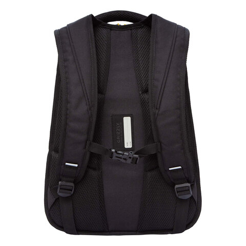 Рюкзак GRIZZLY школьный, анатомическая спинка, 2 отделения, для мальчиков, "STRIPES", 43х31х20 см, RU-531-4/1