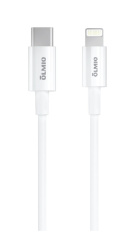 Кабель USB2.0, Type-C - Lightning, 2м, белый, OLMIO
