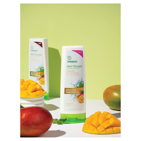 Бальзам для волос 360 мл SYNERGETIC HAIR THERAPY "Объем и густота волос", натуральный, 701419
