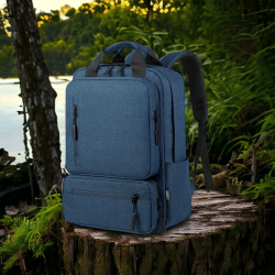 Рюкзак для ноутбука 15.6" Efektion  MBP-1058, темно-синий / Двойная ручка для переноски
