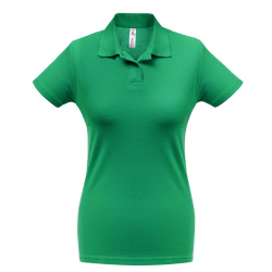 Рубашка поло женская ID.001 зеленая, XS–3XL