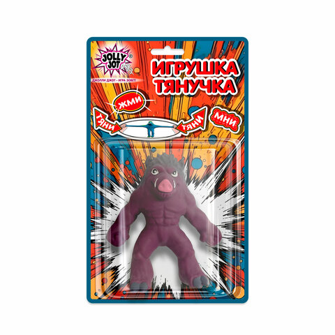 Игрушка-антистресс "МОНСТРЫ", 15 см, ассорти, 6 видов, блистер, JOLLY JOT (ДЖОЛЛИ ДЖОТ), 665776