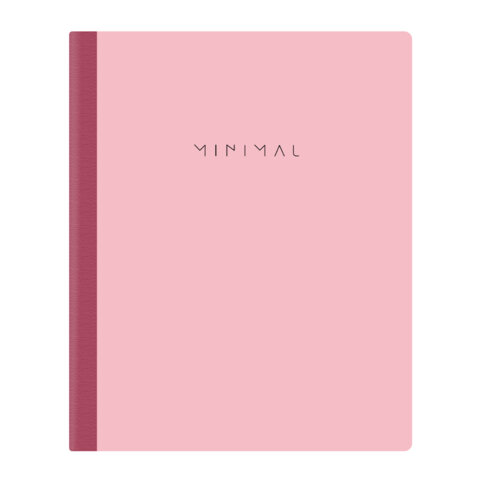 Тетрадь А5 96 л. BRAUBERG, на сшивке с корешком, клетка, обложка картон, "Minimal", 405287