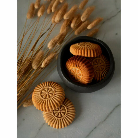 Печенье песочное "Солнышко" с начинкой из финика и апельсина, БЕЗ САХАРА, 700 г