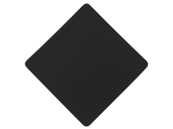 Патч «Ромб», soft-touch, Цвет черный