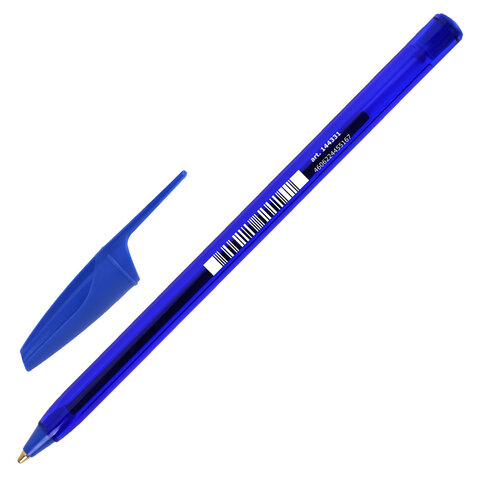 Ручка шариковая BRAUBERG X-30 CLASSIC, СИНЯЯ, мягкое письмо, пишущий узел 1 мм, линия письма 0,5 мм, 144331