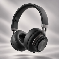 Беспроводные накладные наушники Stereo Style ANC , BT 5.0, ANC, 500мАч, Цвет черный