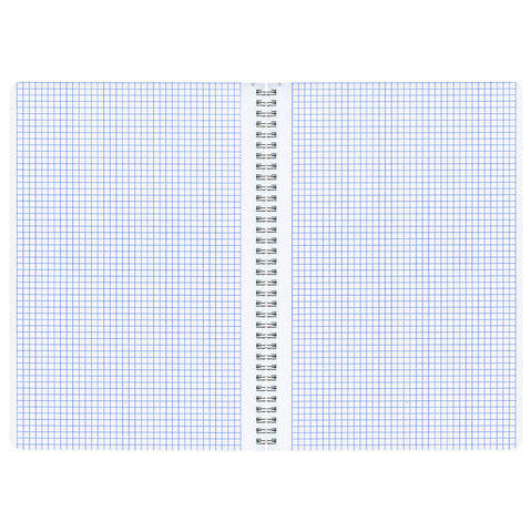 Тетради ДЭК А4 96 л. КОМПЛЕКТ 2 шт. BRAUBERG гребень, клетка, SoftTouch, КЛАССИКА BLUE, 404646