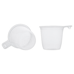 Чашка одноразовая для чая кофе 200 мл, UPAX UNITY, КОМПЛЕКТ 1000 шт. (20 упаковок по 50 шт.), прозрачная