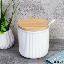 Банка для специй с ложкой 300 мл / SW-125 /уп 72/