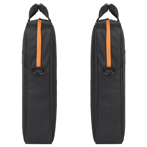 Сумка портфель BRAUBERG OFFICE с отделением для ноутбука 17,3", черная, 34х44х6 см, 270826