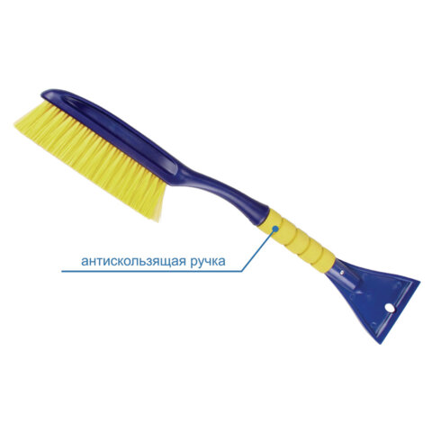 Щетка со скребком для снега автомобильная 58 см мягкая щетина GOODYEAR, WB-02, GY000202