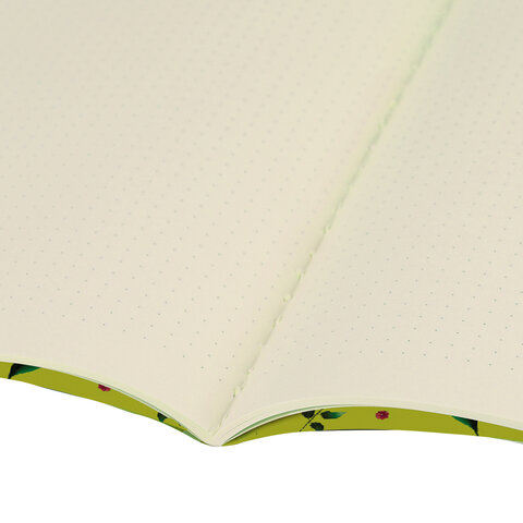 Тетрадь 60 л. в точку обложка SoftTouch, фольга, бежевая бумага 70 г/м2, сшивка, В5 (179х250 мм), FLORET, BRAUBERG, 403828