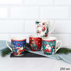 Кружка новогодняя 250 мл /X1188-3 /уп 12/96/