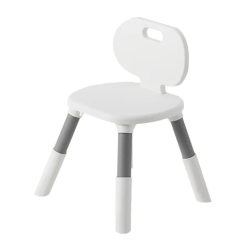 Стул детский растущий BRABIX KIDS CC-001, 2-8 лет, пластик серый + белый, 533293