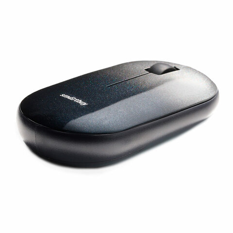 Мышь беспроводная бесшумная SMARTBUY 266AG-K, USB, 2 кнопки + 1 колесо, оптическая, черная, SBM-266AG-K