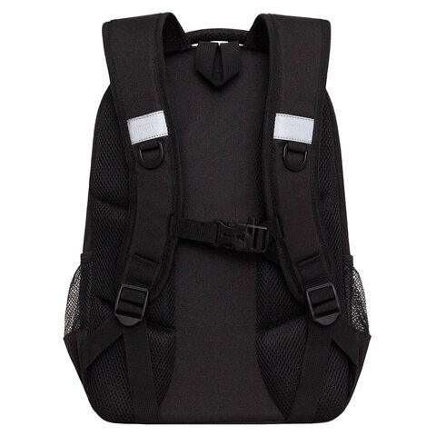 Рюкзак GRIZZLY школьный, анатомическая спинка, 2 отделения, для девочек, "DIAMOND HEART", 39х30х20 см, RG-568-3/1