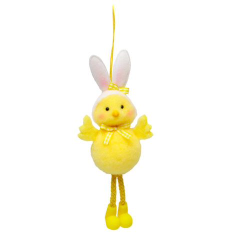 Декорация пасхальная (1 шт.) 20 см "Зайчик", полиэстер, 2 дизайна ассорти, ЗОЛОТАЯ СКАЗКА, 592637