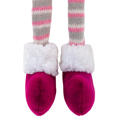 Украшение новогоднее интерьерное 70 см "Гном с сердечком", полиэстер, ЗОЛОТАЯ СКАЗКА, 592524