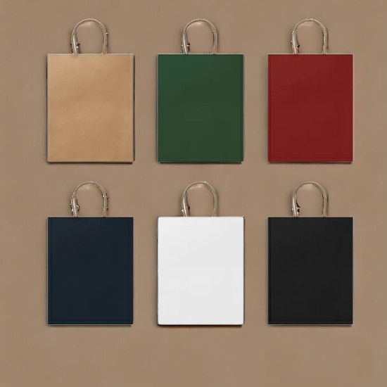 Пакет бумажный ARCE / Крафтовый пакет 25х31х11 см, с короткими усиленными ручками витой формы