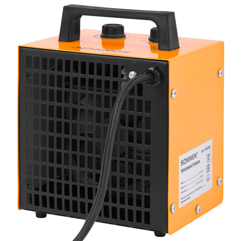 Тепловая пушка SONNEN PTC2001, 2000 Вт, керамический нагревательный элемент, 2 режима, 456205