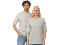 Футболка c рукавом реглан «Warsaw» унисекс, Размер XL, Цвет жемчужно-серый