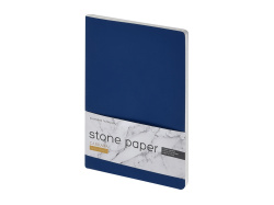 Тетрадь с каменной бумагой А5 «Carrara», Цвет синий