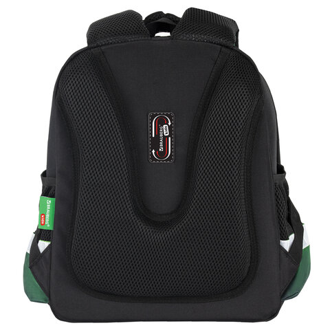 Ранец BRAUBERG KIDS STANDARD, 2 отделения, "Зеленый город", 36х28х14 см, 274428