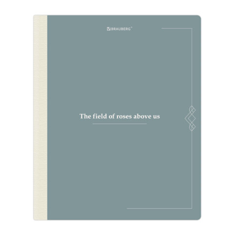 Тетрадь А5 96 л. BRAUBERG, на сшивке с корешком, клетка, обложка картон, "Vintage", 405290