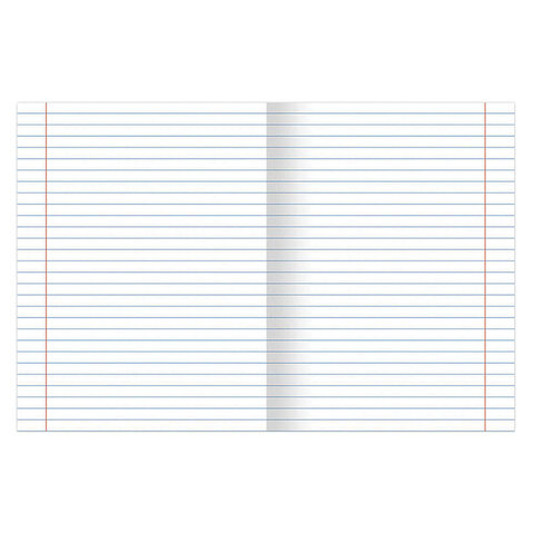 Тетради 18 л. КОМПЛЕКТ 10 шт. BRAUBERG "КЛАССИКА", линия, обложка картон, СИНЯЯ, 106660