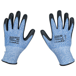 Перчатки нейлоновые SCAFFA "Рубеж Нит С", HPPE защита от порезов, нитриловое покрытие, размер 11 (XXL), 4671, 00-00011909