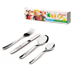 Столовые приборы детские 4 предмета Антошка / н30/5 /уп 55/ ЭИП,М4картонная коробка