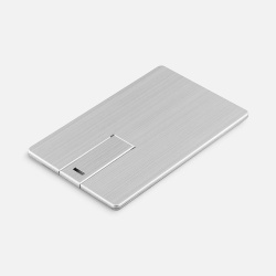 Флешка Platinum Card, 32 Гб, серебристая, 5,5х8,7х0,3 см