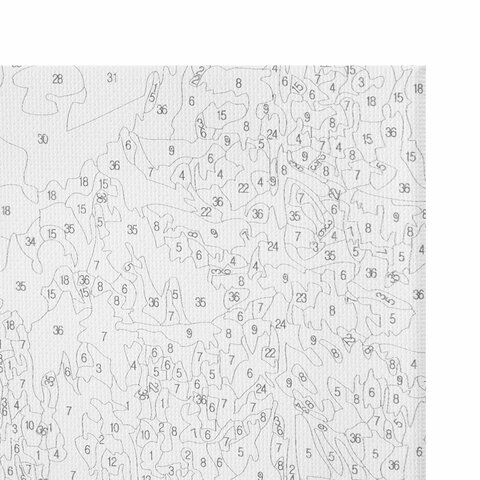 Картина по номерам 40х50 см, ОСТРОВ СОКРОВИЩ "Горный ручей", на подрамнике, акрил, кисти, 663284