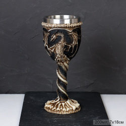 Бокал 200 мл Готика металл/ 171057 /уп 36/ Кубок/