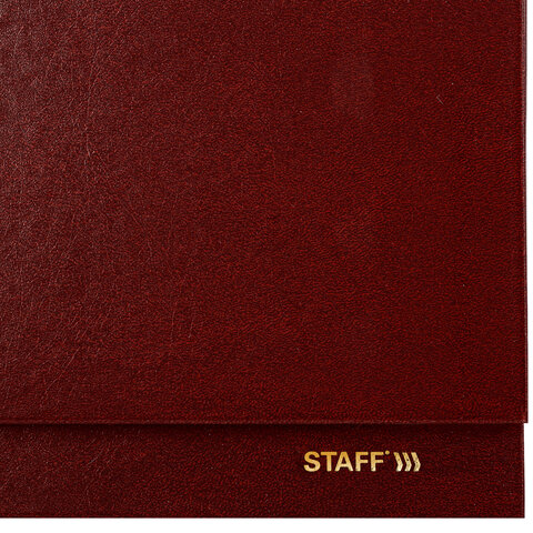 Планинг датированный 2026 300х130 мм, STAFF, гребень, обложка бумвинил, 64 л., бордовый, 117359
