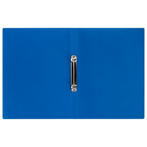 Папка на 2 кольцах А4 BRAUBERG UNIVERSAL, 25 мм, синяя, до 170 листов, 0,5 мм, 273030