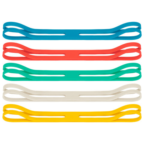 Резинки КРЕСТООБРАЗНЫЕ упаковочные, диаметр 160 мм, 25 шт., цветные, каучук, BRAUBERG, 440195