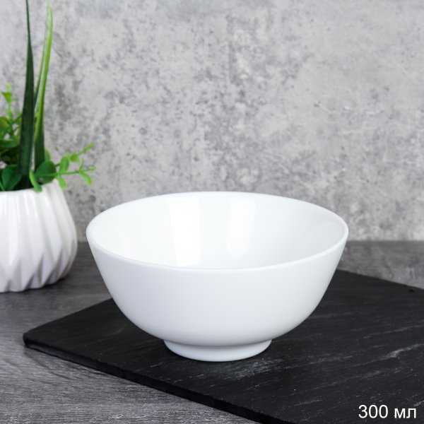 Пиала 280 мл 110 мм белая WL45 (white) /уп 6/ 108/