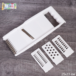 Терка для овощей и корейской моркови с 4 насадками и резаком 25х11 см / BT-088 /уп 120/ 0,13