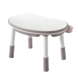Стол детский трансформер 3 в 1 BRABIX KIDS CT-001, растущий, 2-8 лет, пластик, серый, 533290