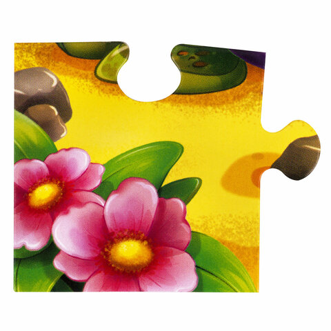 Пазлы картонные 12 элементов + 35 элементов, КОМПЛЕКТ 32 шт., поле 17,5х13 см, РК