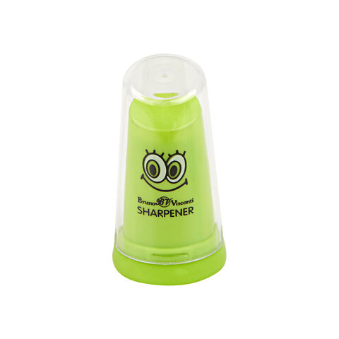 Точилка BRUNO VISCONTI "МОНСТРИКИ", с контейнером, 1 отверстие, пластиковая, ассорти, 35-0071