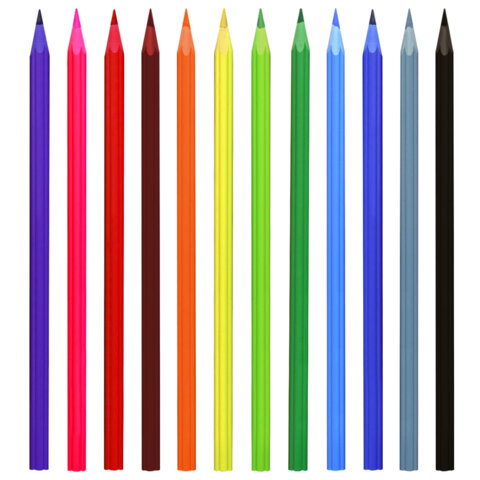 Карандаши цветные FUNSTER (ФАНСТЕР) FUNNY FLOWERS, 12 цветов, фигурный корпус в форме цветочка, 182069