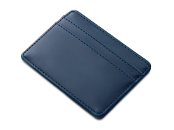 Картхолдер для двух карт и наличных денег с зажимом «Crave», Цвет темно-синий