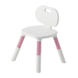 Стул детский BRABIX KIDS CC-001, 2-8 лет, пластик розовый + белый, 533294
